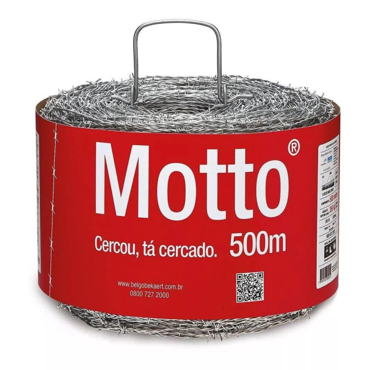 Arame Farpado Motto Belgo 500 M