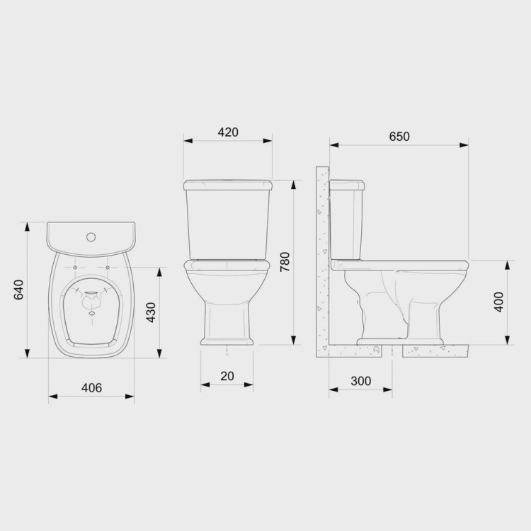 Kit Vaso Sanitário com Caixa Acoplada e Assento Soft Close Fit Plus Celite