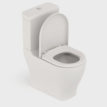 Kit Vaso Sanitário com Caixa Acoplada e Assento Soft Close Slim Celite