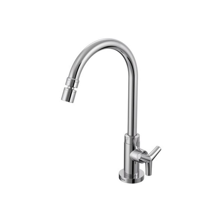 Torneira Para Cozinha Docol De Mesa Bica Alta Triplus Cromada 00872706