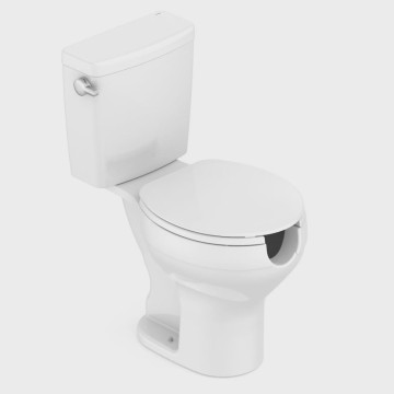 Kit Vaso Sanitário com Caixa Acoplada com Acionamento Lateral e Assento com abertura Acesso Incepa