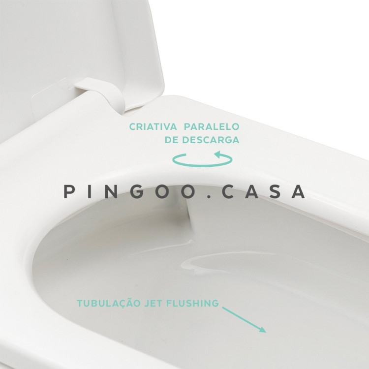Vaso sanitário Monobloco Ônix pingoo.casa - Branco